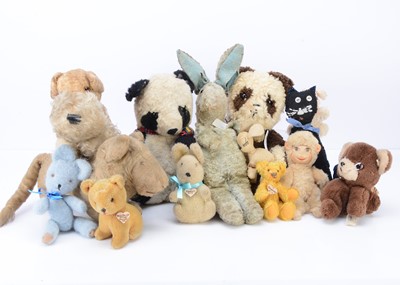 Lot 192 - Thirteen soft toy animals and teddy bears