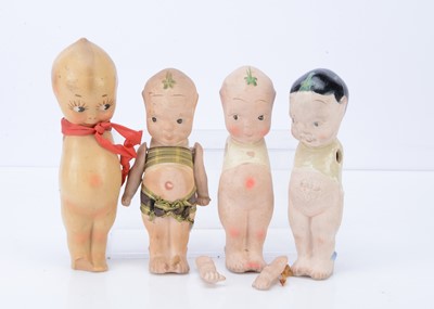 Lot 230 - Three British bisque Thumbs Up dolls