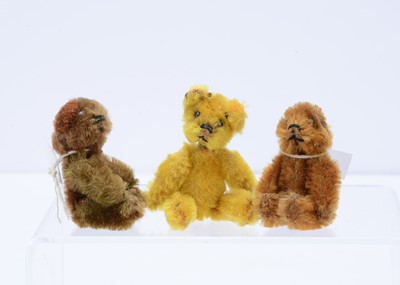 Lot 264 - Three post-war Schuco miniature teddy bears