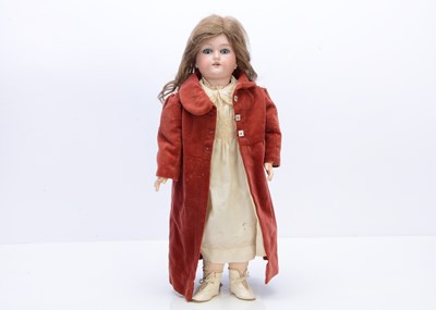 Lot 291 - A German bisque headed doll marked C