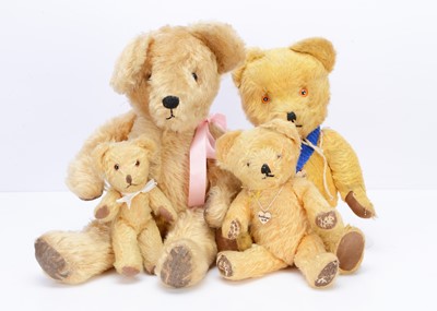 Lot 317 - Four post- war British teddy bears