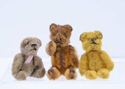 Lot 331 - Three post-war Schuco miniature teddy bears