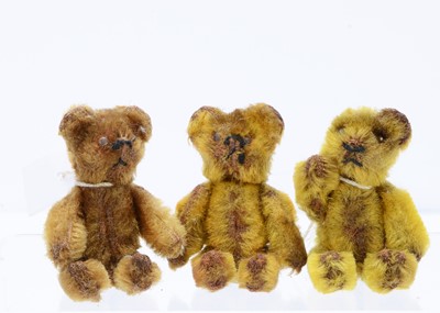 Lot 333 - Three post-war Schuco miniature teddy bears