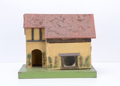 Lot 357 - A small British wooden dolls' house