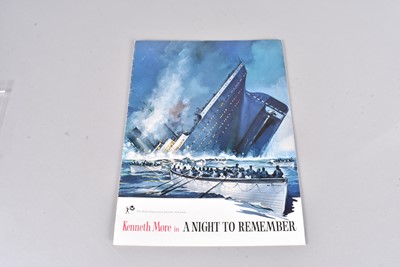 Lot 393 - A Night To Remember Programme / Program