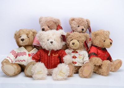 Lot 400 - Six Harrods teddy bears