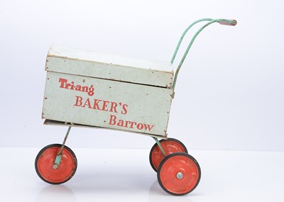 Lot 408 - A 1950s three-wheeled Tri-ang Baker's Barrow