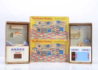 Lot 415 - Two Welsotoys lithographed tinplate and plastic The Modern Kitchen