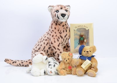 Lot 457 - Five collectors teddy bears/ soft toy animals