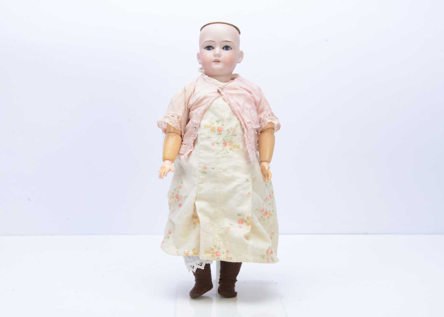 Lot 482 - A German bisque headed child doll marked C