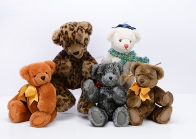 Lot 486 - Five LJ Bears artist teddy bears