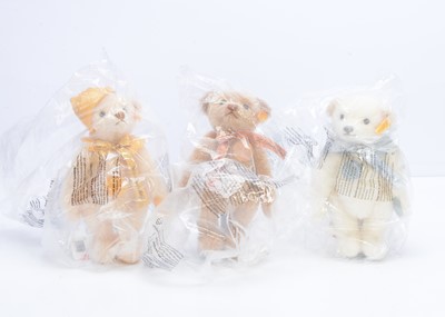 Lot 500 - Three Steiff yellow tag teddy bears