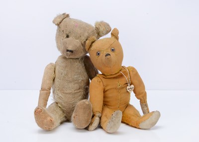 Lot 503 - Two 1920s teddy bears