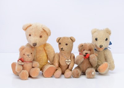 Lot 506 - Five small teddy bears