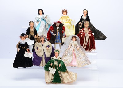 Lot 528 - Ten Tudor Peggy Nisbet dolls