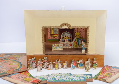 Lot 531 - A home built plywood toy theatre