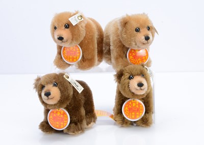 Lot 552 - Two pairs of Steiff limited edition Noah's Ark brown bears