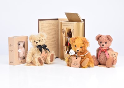 Lot 557 - Five collectors teddy bears