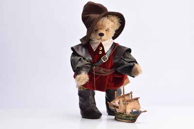 Lot 585 - A limited edition Hermann Christopher Columbus teddy bear with the Santa Maria