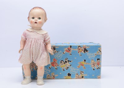 Lot 594 - A Pedigree Delite hard plastic clockwork Toddler Doll