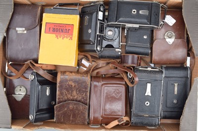 Lot 9 - A Tray of Folding Cameras