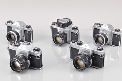 Lot 20 - A Group of Ashai Pentax SLR Cameras