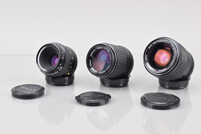 Lot 31 - Three Pentax Lenses