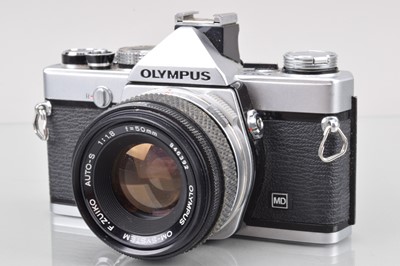 Lot 33 - An Olympus OM-1n MD SLR Camera