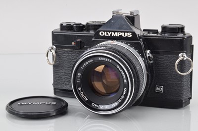 Lot 34 - An Olympus OM-1 MD SLR Camera