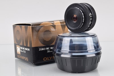 Lot 46 - An Olympus Zuiko MC Macro 38mm f/3.5 Lens