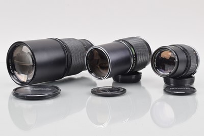 Lot 48 - Three Olympus OM Prime Lenses