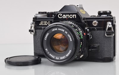 Lot 57 - A Canon AE-1 SLR Camera