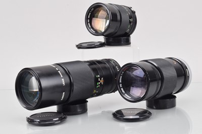 Lot 61 - Three Canon FD Prime Lenses