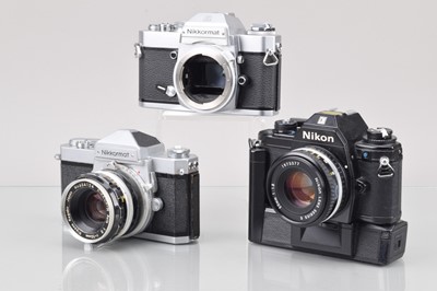 Lot 78 - Three Nikon SLR Cameras