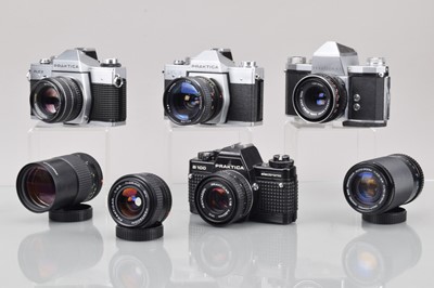 Lot 120 - Four Praktica SLR Cameras