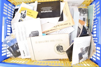 Lot 153 - A Box of Camera Manuals