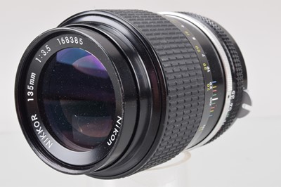 Lot 223 - A Nikon Nikkor 135mm f/3.5 Non Ai Lens