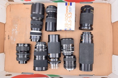 Lot 226 - A Tray of Zoom Lenses