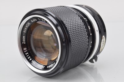 Lot 227 - A Nippon Kogaku Zoom Nikkor Auto 43-86mm f/3.5 Non Ai Lens