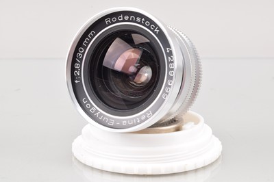 Lot 235 - A Rodenstock 30mm f/2.8 Retina Eurygon Lens