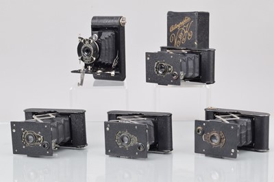 Lot 283 - Five Kodak Vest Pocket Autographic Folding Cameras