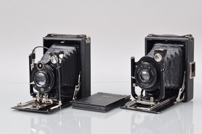 Lot 298 - Two 9 x 12 Folding Plate Cameras