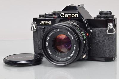 Lot 334 - A Canon AV-1 SLR Camera