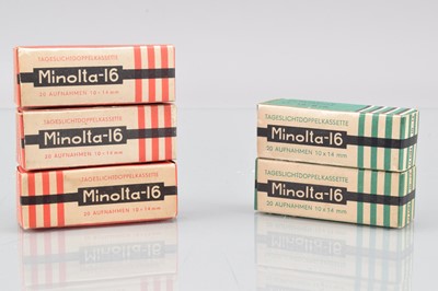 Lot 356 - Five Out of Date Minolta 16 Films