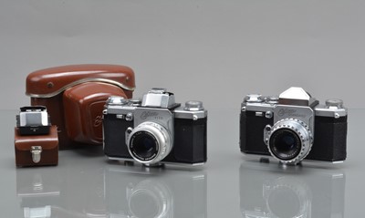 Lot 381 - Two Wirgin Edixa SLR Cameras