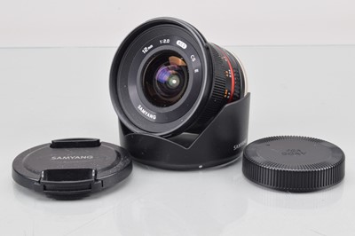 Lot 455 - A Samyang 12mm f/2 CS E Lens