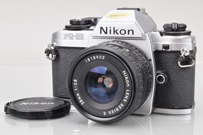 Lot 489 - A Nikon FG-20 SLR Camera