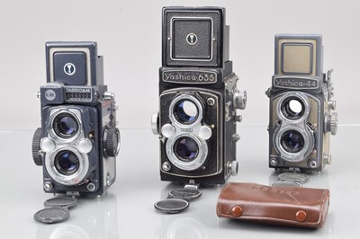 Lot 502 - Three Yashica TLR Cameras