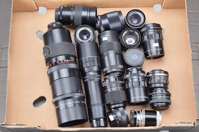 Lot 511 - A Tray of M42 Mount Lenses