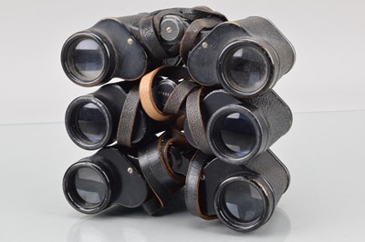 Lot 516 - Three Pairs of Carl Zeiss Jena 8 x 30 Deltrintem Binoculars